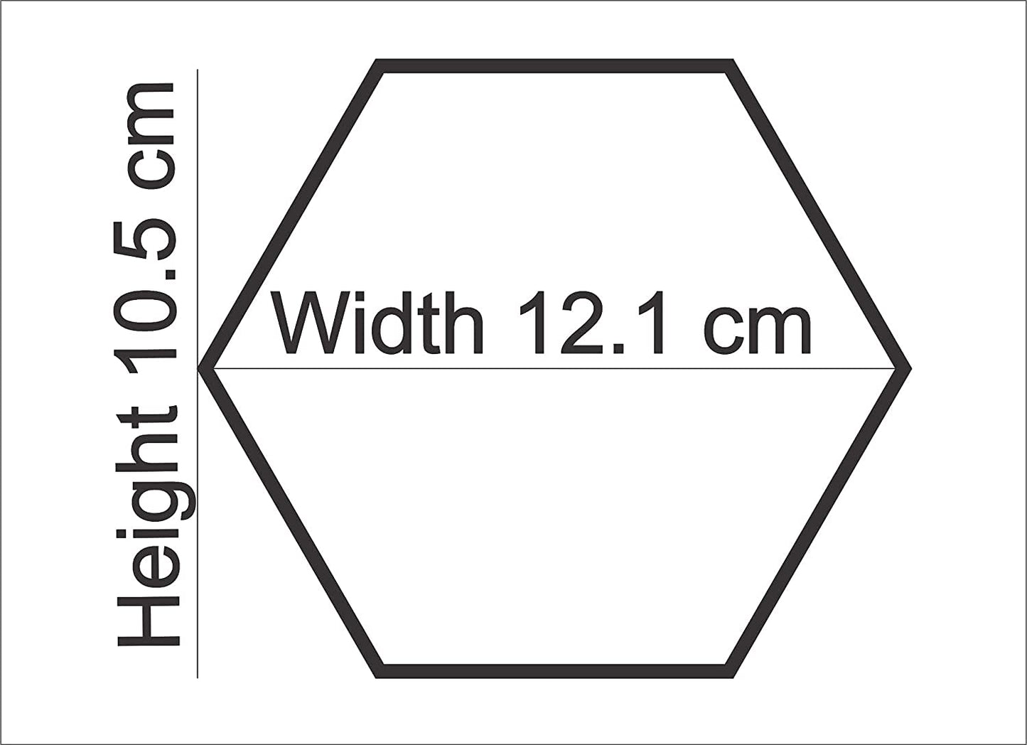 Hexagon Mirror Wall Stickers – Acrylic Decorative Wall Panels (Pack of 10)