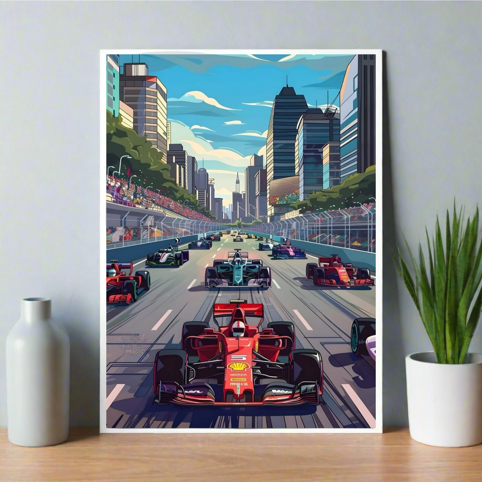 Printed on thick matte A4 paper. Frame not included. F1 Poster, room Decor, home decor, aesthetic decor, Aesthetic Poster, Formula 1 Poster, Poseterized, Stickerly, wallpaper