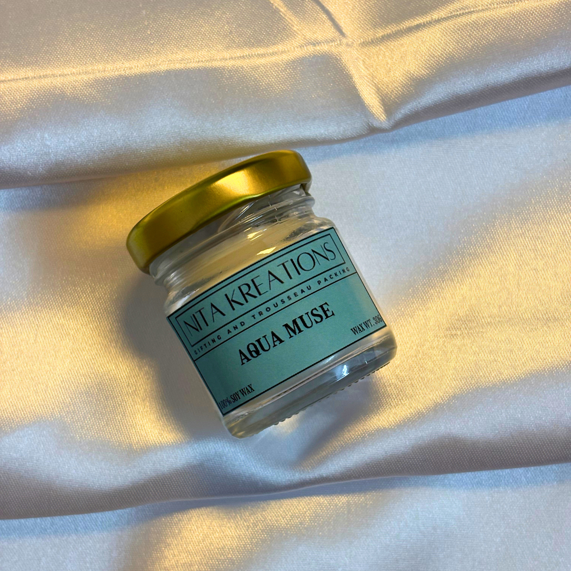 Pack of 3 Candles, scented candles, home fragrances, candle, Pack of 3 mini soy wax candles in amber jars featuring Aqua Muse, Water Ritual, and Lilac Dreamscape fragrances, named Light Over Santorini.