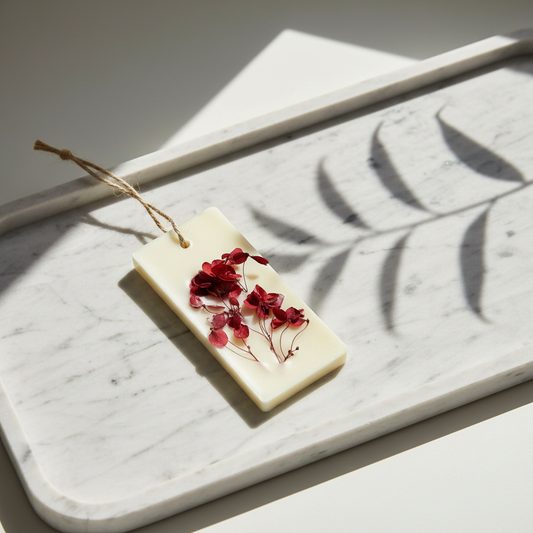 Cherry Blossom soy wax wardrobe diffuser sachet with soft spring floral scent. Soy wax sachet, 