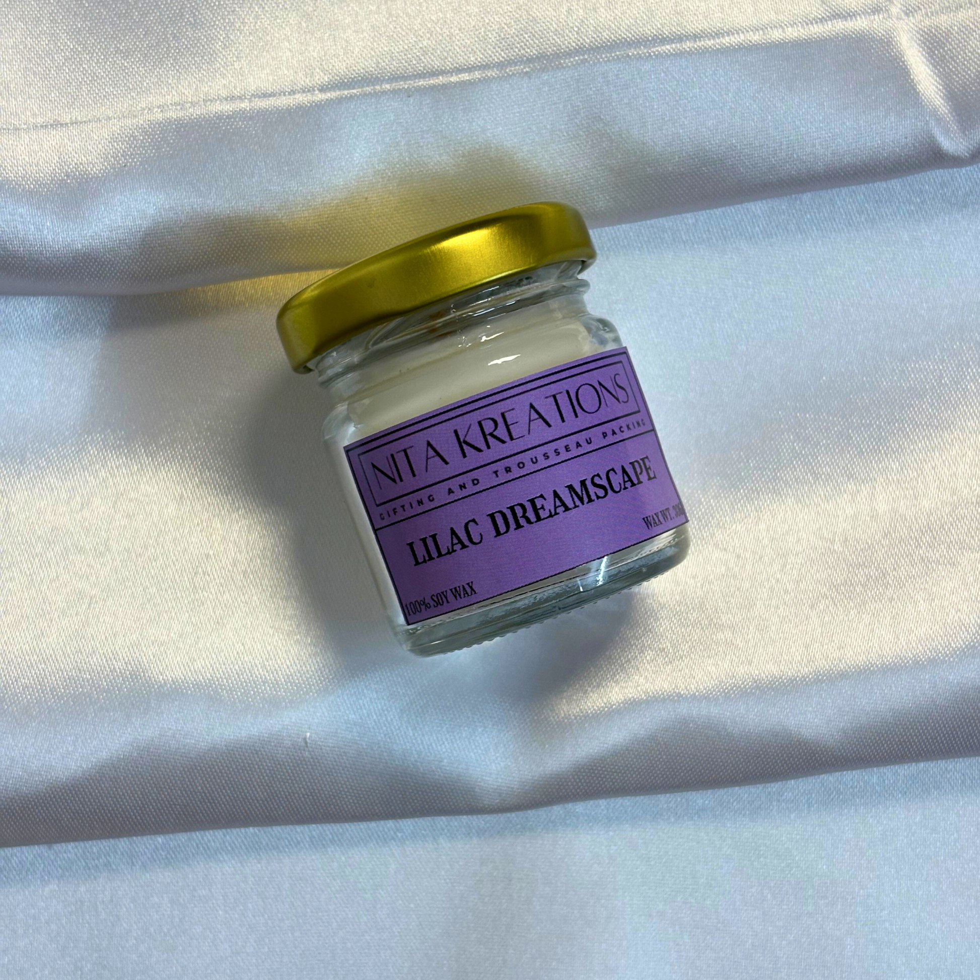 Pack of 3 Candles, scented candles, home fragrances, candle, Pack of 3 mini soy wax candles in amber jars featuring Aqua Muse, Water Ritual, and Lilac Dreamscape fragrances, named Light Over Santorini.