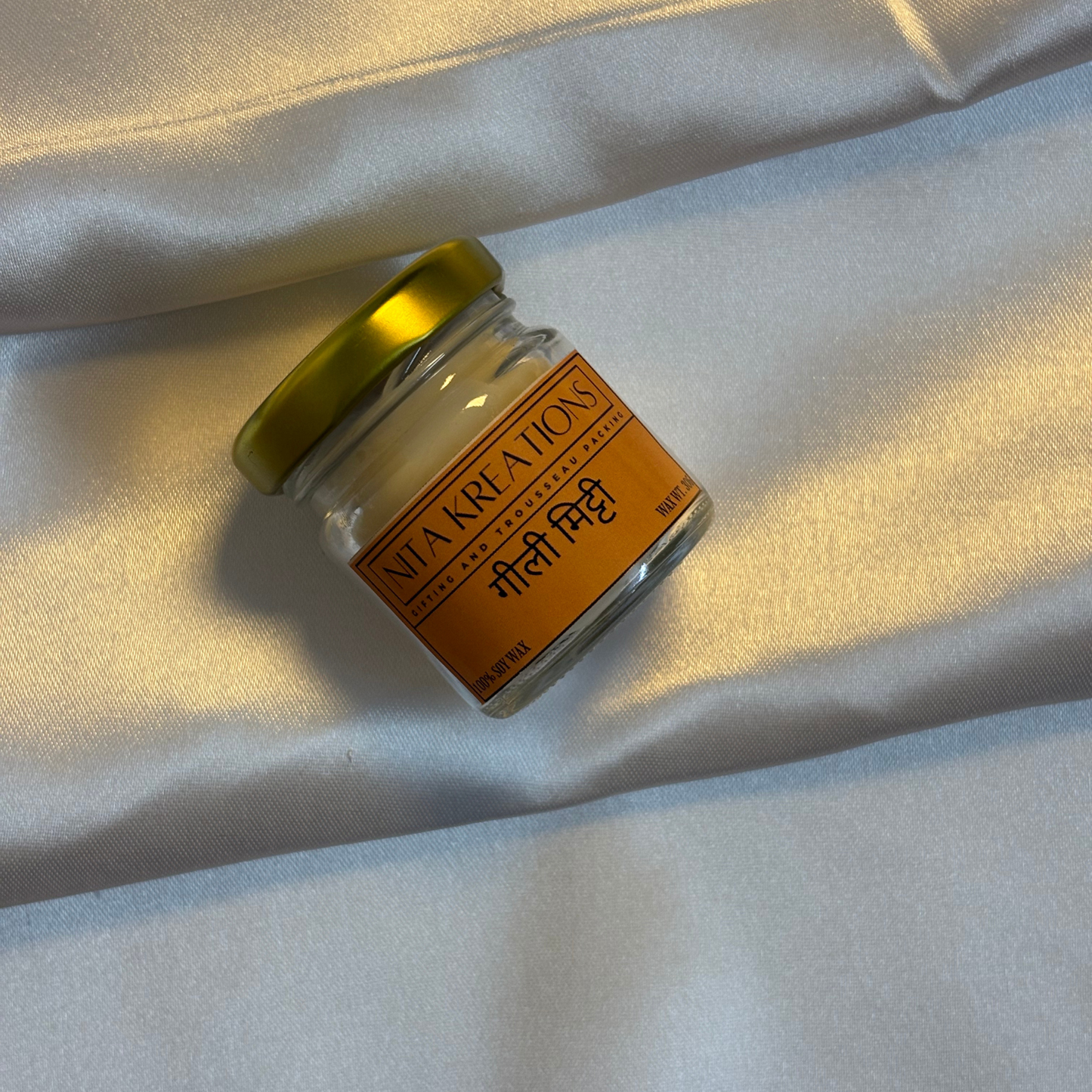 Gilli mitti candle, petrichor candle, candle, scented candle, home fragrances, small candle,