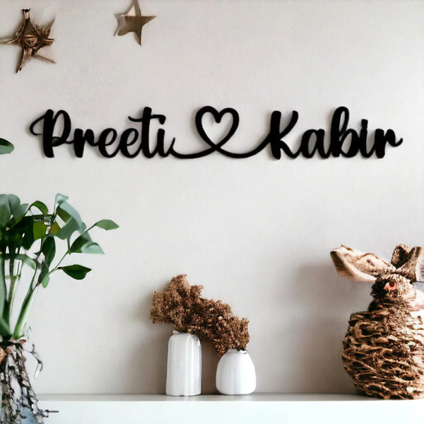 Home decor, Room decor, custom name sign, Customized gifting, couple gifts