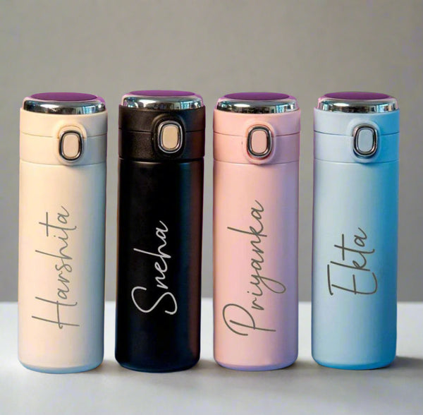 Custom name bottle, gift ideas, gifting, customized gift, personalized gifts, gifts for him, gifts for her, water bottle, aesthetic water bottle