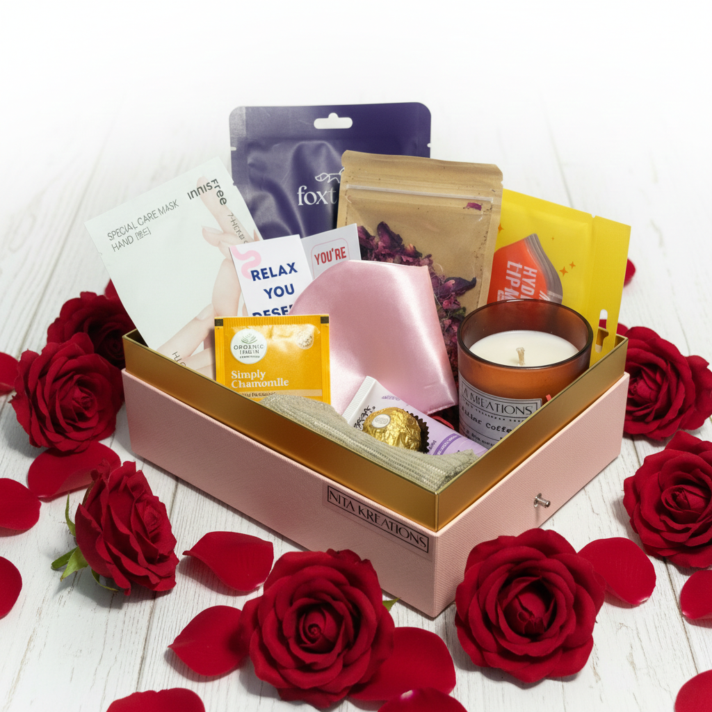 Gift Hamper, vanletines day, valentines gift, gifts for her, bridal gift, pregnancy gift, gifts for him, de-stress gift hamper, gamper, gift ideas, aesthetic gift, fnp gift hamper, 